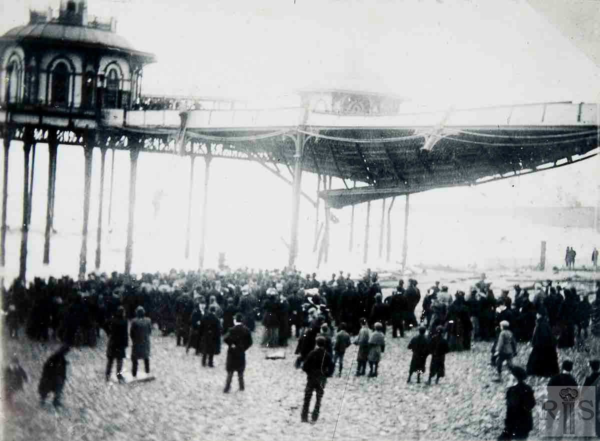 DAMAGE TO THE WEST PIER DECEMBER 1896